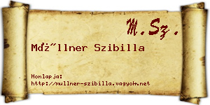 Müllner Szibilla névjegykártya
